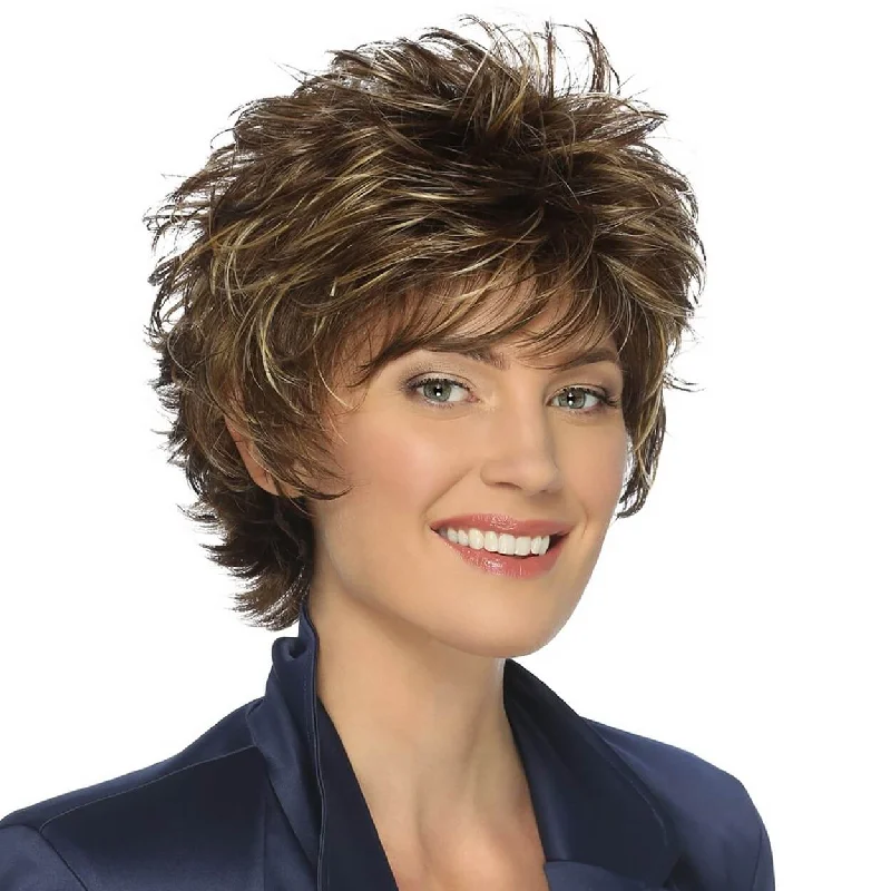 Layered wigs with a perm - like textureHeidi by Estetica (Basic Cap Wig)