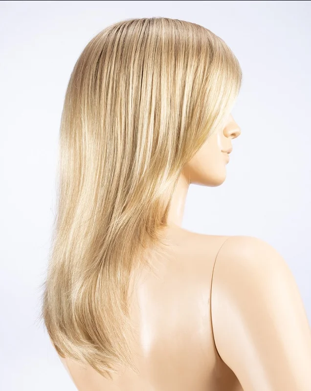 CHAMPAGNE ROOTED | Light Beige Blonde Medium Honey Blonde and Platinum Blonde blend with Dark Roots