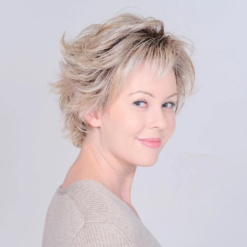 Short wig with a pre - plucked hairline for a more natural lookIntensity by Belle Tress (Lace Front-Mono Part Wig) Short wig with a pre - plucked hairline for a more natural lookIntensity by Belle Tress (Lace Front-Mono Part Wig)