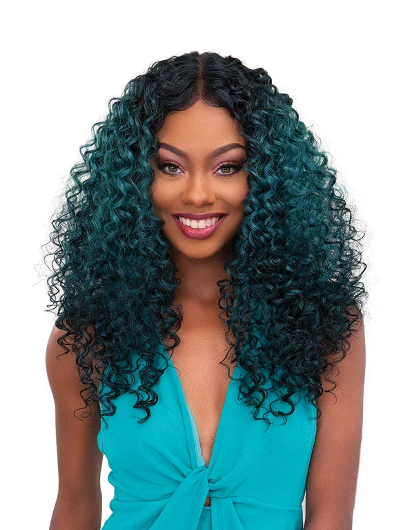 Curly wig with a wavy fringe for a soft and feminine lookJanet Collection Melt Swiss Lace Wig Dee Curly wig with a wavy fringe for a soft and feminine lookJanet Collection Melt Swiss Lace Wig Dee