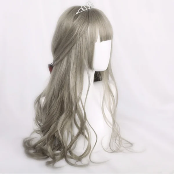 Afro - curly wig with a full and voluminous lookJapanese lolita wave long roll wig YV42003 Afro - curly wig with a full and voluminous lookJapanese lolita wave long roll wig YV42003