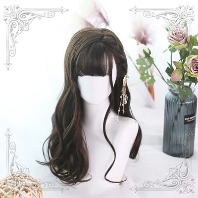 Ombre curly wig with a seamless color blendJapanese Lolita Wig YV90010
