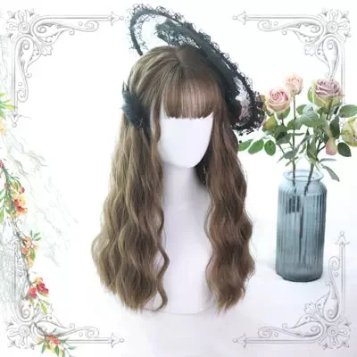 Afro - curly wig with a full and voluminous lookJapanese water ripple wig YV90014