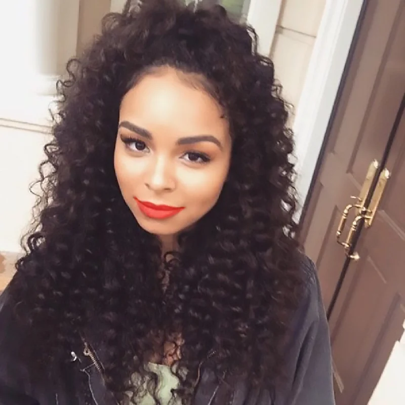 Clip - in hair extensions with a straight texture for a sleek and seamless blendJerry Curl Clip-in Virgin Human Hair Extensions 3b/4c Clip - in hair extensions with a straight texture for a sleek and seamless blendJerry Curl Clip-in Virgin Human Hair Extensions 3b/4c