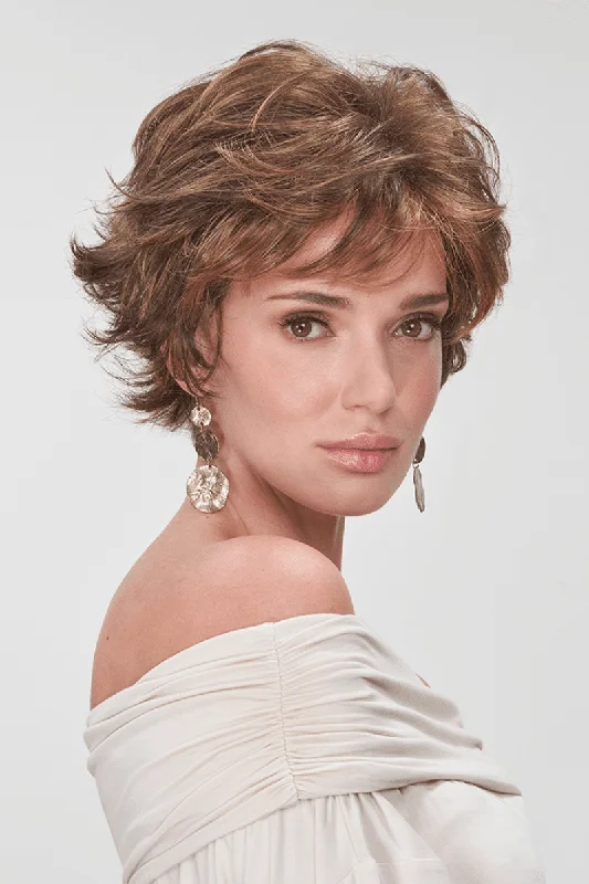Short wig with a blunt bob cut for a modern and sleek styleJon Renau Wigs - Jazz (#5361) Short wig with a blunt bob cut for a modern and sleek styleJon Renau Wigs - Jazz (#5361)