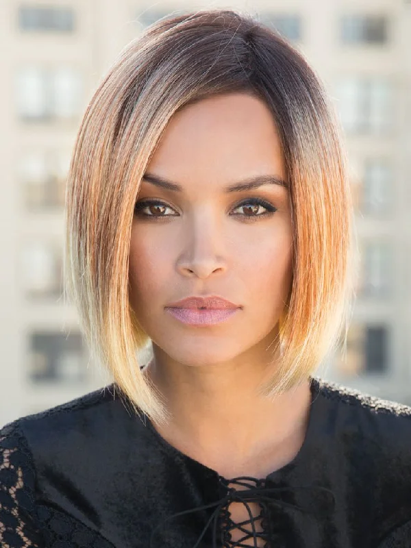 Synthetic short wig with a natural - looking shineKai Wig by Rene of Paris | Synthetic Hair | Average Cap Synthetic short wig with a natural - looking shineKai Wig by Rene of Paris | Synthetic Hair | Average Cap