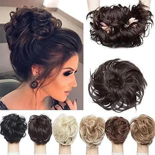 Hair buns for a horse - riding eventLarge Tousled Messy Hair Bun