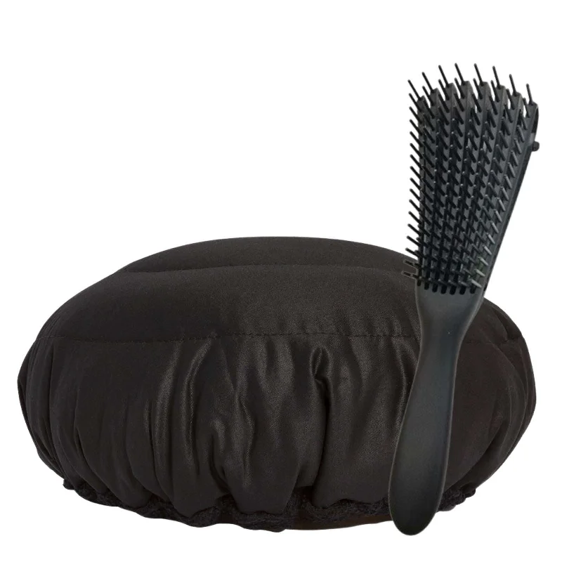 Curly wig with a honey - blonde color for a warm and sunny appearanceLava Cap Reusable Deep Conditioning Heat Cap & Detangling Brush Kit – Black Onyx Curly wig with a honey - blonde color for a warm and sunny appearanceLava Cap Reusable Deep Conditioning Heat Cap & Detangling Brush Kit – Black Onyx