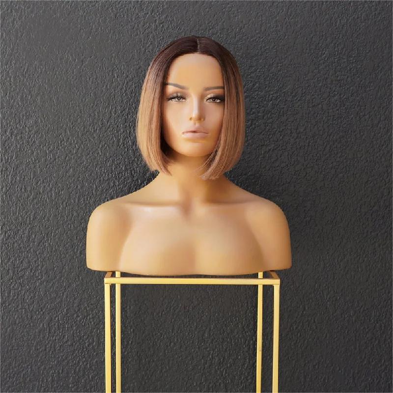 Short wig with a pixie cut for a bold and edgy lookLEAH Ombre Lace Front Wig
