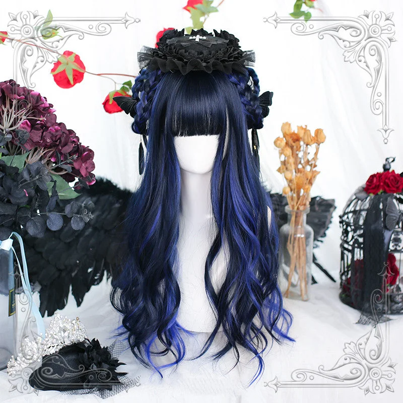 Lace - front curly wig for a seamless hairlineLolita Highlighted Long Curly Wig yv30694 Lace - front curly wig for a seamless hairlineLolita Highlighted Long Curly Wig yv30694