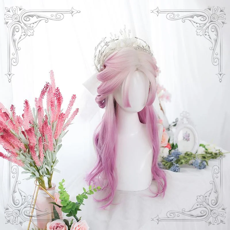 Ombre curly wig with a seamless color blendLolita wig gradual long curly hair YV43857 Ombre curly wig with a seamless color blendLolita wig gradual long curly hair YV43857