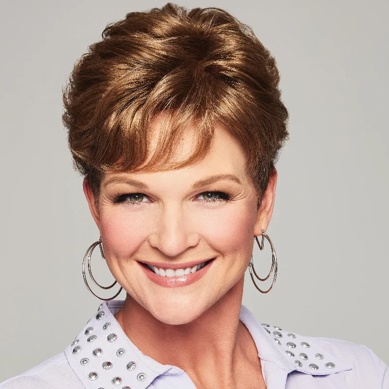 Wig with bangs for a kawaii lookLyric Synthetic Hairpiece by Raquel Welch