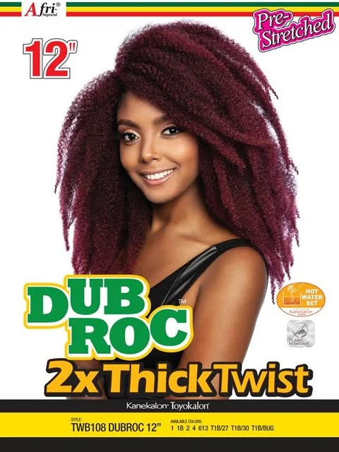 Mane Concept Afri Naptural 2X Thick Twist Pre-Stretched DUBROC Braid 12 TWB108 *BFCM