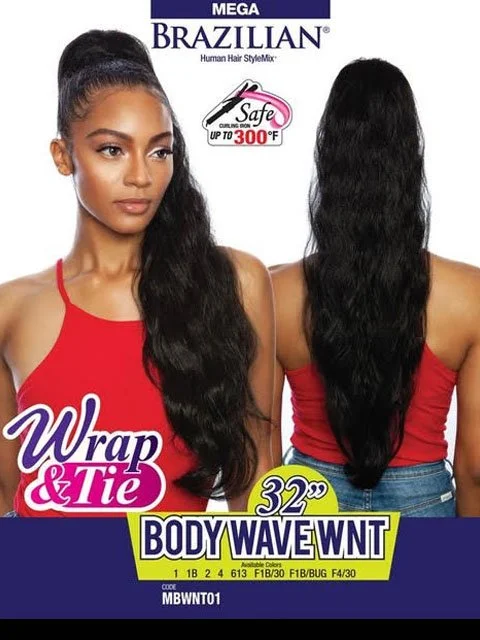 Hair buns for a night out at the clubMane Concept Mega Brazilian Wrap&Tie Drawstring - MEGA BODY WAVE WNT 32 MBWNT01 Hair buns for a night out at the clubMane Concept Mega Brazilian Wrap&Tie Drawstring - MEGA BODY WAVE WNT 32 MBWNT01