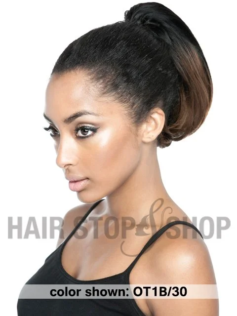 Hair buns with a flower accessoryMane Concept Wrap-n-Tie Drawstring - BOB WNT 10 (BOBWNT) Hair buns with a flower accessoryMane Concept Wrap-n-Tie Drawstring - BOB WNT 10 (BOBWNT)