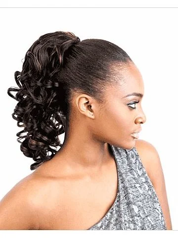Half - up half - down hair buns for a versatile lookMane Concept Wrap-n-Tie Syn Drawstring - VERA VEWNT Half - up half - down hair buns for a versatile lookMane Concept Wrap-n-Tie Syn Drawstring - VERA VEWNT