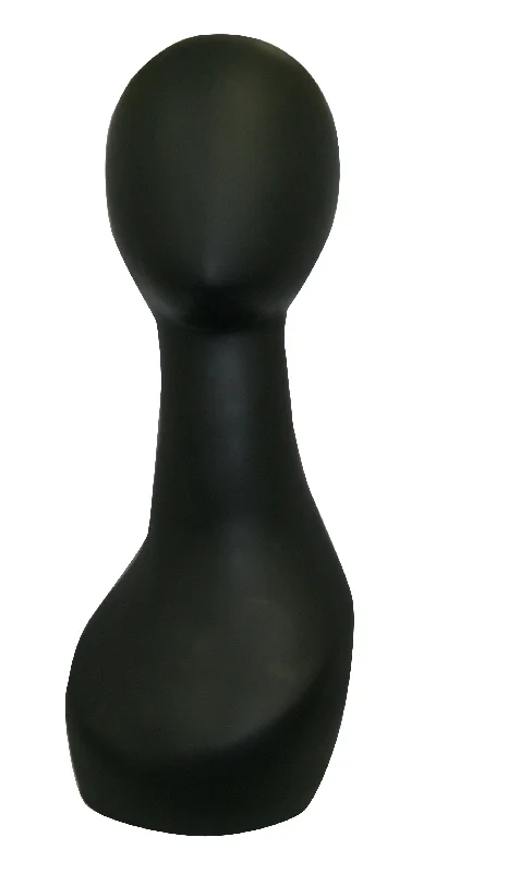 Wig with bangs for a Bohemian - Rhapsody - inspired lookMannequin PVC Designer 20" Wig Head, Black Wig with bangs for a Bohemian - Rhapsody - inspired lookMannequin PVC Designer 20" Wig Head, Black