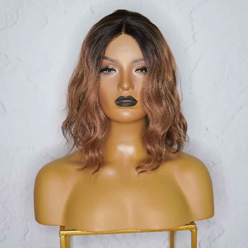 Lace - front short wig for a seamless and realistic hairlineMIKKI Lace Front Wig