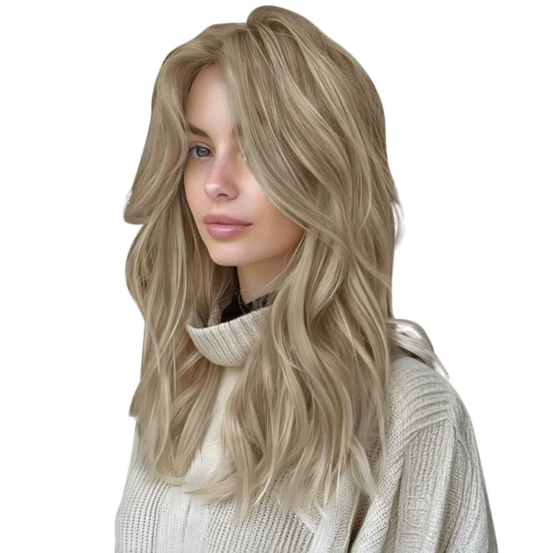 Clip - in hair extensions with a side - part for a more flattering lookMoresoo Virgin Hair Weft Sew In Flat Weft Human Hair Extensions Highlight Blonde (#P8/60) Clip - in hair extensions with a side - part for a more flattering lookMoresoo Virgin Hair Weft Sew In Flat Weft Human Hair Extensions Highlight Blonde (#P8/60)