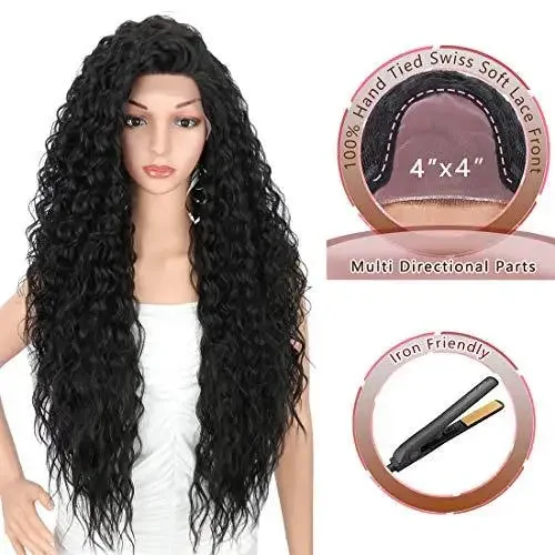 Curly wig with a side - part for a more flattering lookMulti Directional Parting Curly Heat Resistant Wig Curly wig with a side - part for a more flattering lookMulti Directional Parting Curly Heat Resistant Wig