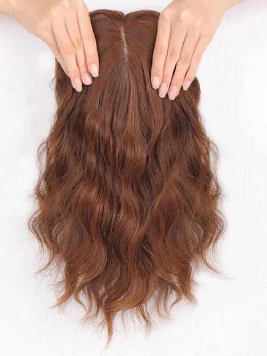 Wig pieces for a stage showNatural Invisible Wavy Toppers By imwigs®