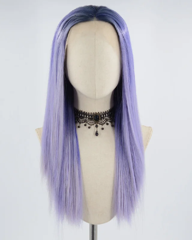 Curly wig with a water - wave texture for a unique and stylish choiceOmbre Purple Synthetic Lace Front Wig WW356 Curly wig with a water - wave texture for a unique and stylish choiceOmbre Purple Synthetic Lace Front Wig WW356