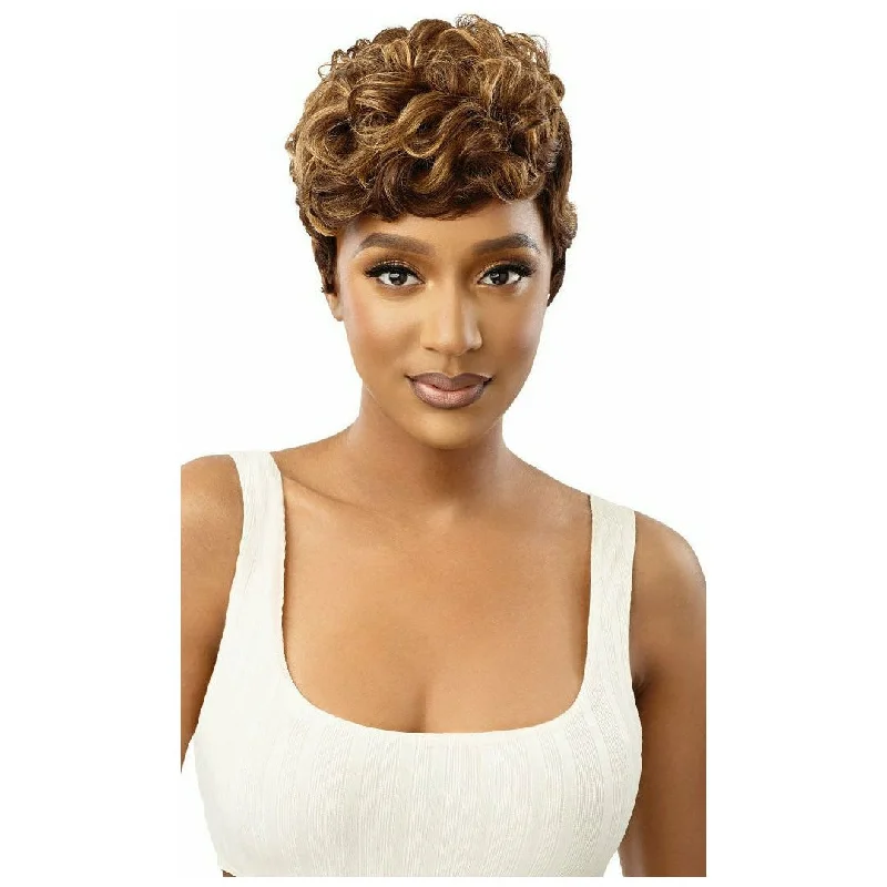 Short wig with a geometric pattern for a unique and fashion - forward designOutre 100% Human Hair Premium Duby Wig – HH-Sayra (DR VIVID BURGUNDY only) Short wig with a geometric pattern for a unique and fashion - forward designOutre 100% Human Hair Premium Duby Wig – HH-Sayra (DR VIVID BURGUNDY only)