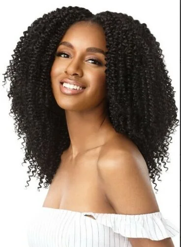 Human - hair clip - in hair extensions for a natural and luxurious lookOutre Big Beautiful Human Hair Blend Clip In (9pcs) 4A KINKY CURLY Human - hair clip - in hair extensions for a natural and luxurious lookOutre Big Beautiful Human Hair Blend Clip In (9pcs) 4A KINKY CURLY