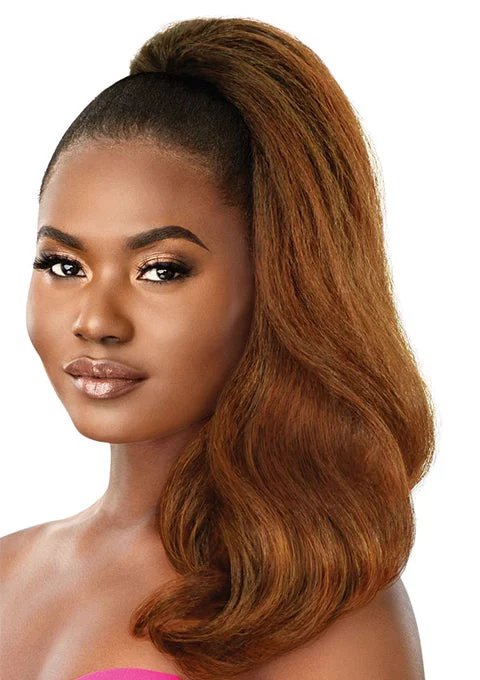 Hair buns for a dance recitalOutre Pretty Quick Pony Ponytail - NEESHA BODY WAVE 18