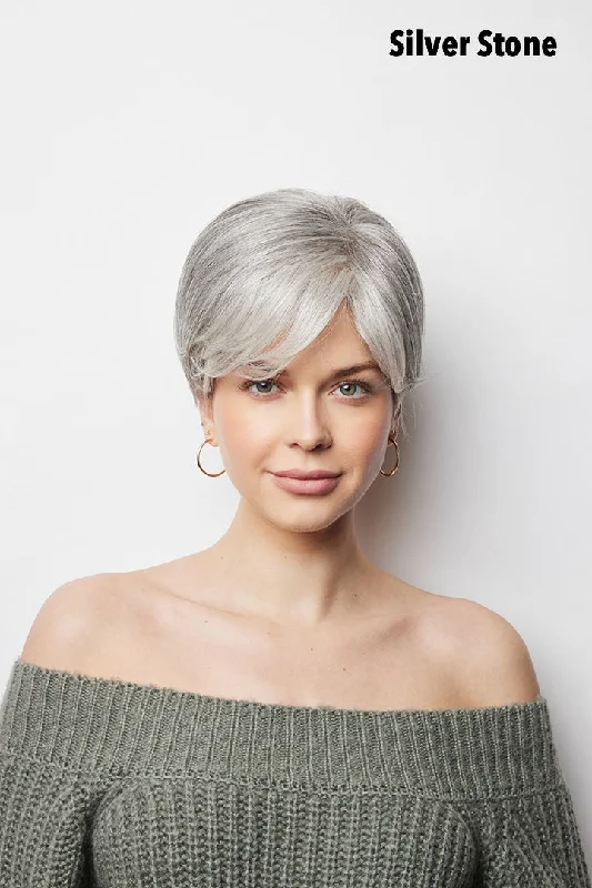 Short wig in a fiery red color for a vibrant appearancePixie TP Mono HT Topper by Amore | Heat Friendly Synthetic Hair Short wig in a fiery red color for a vibrant appearancePixie TP Mono HT Topper by Amore | Heat Friendly Synthetic Hair