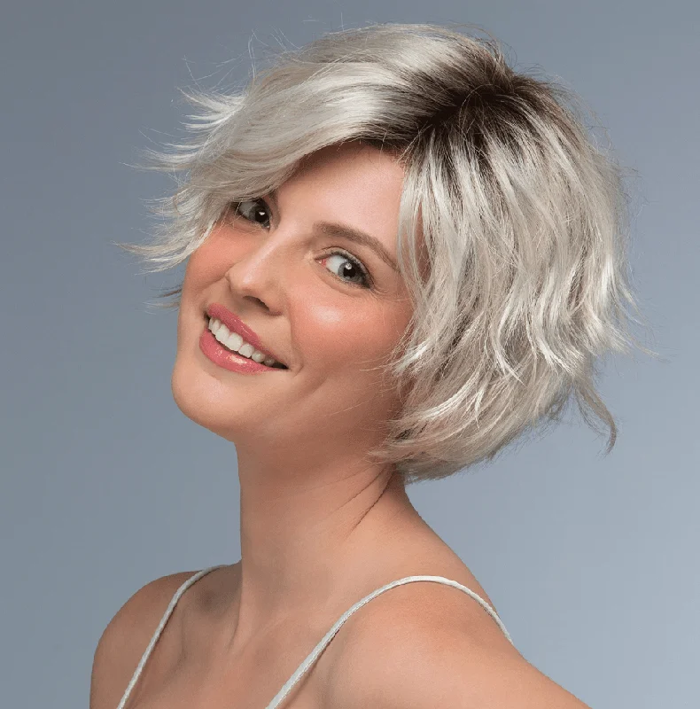 Human hair wig with bangs for a natural lookPreston Lace Front Wig by Estetica