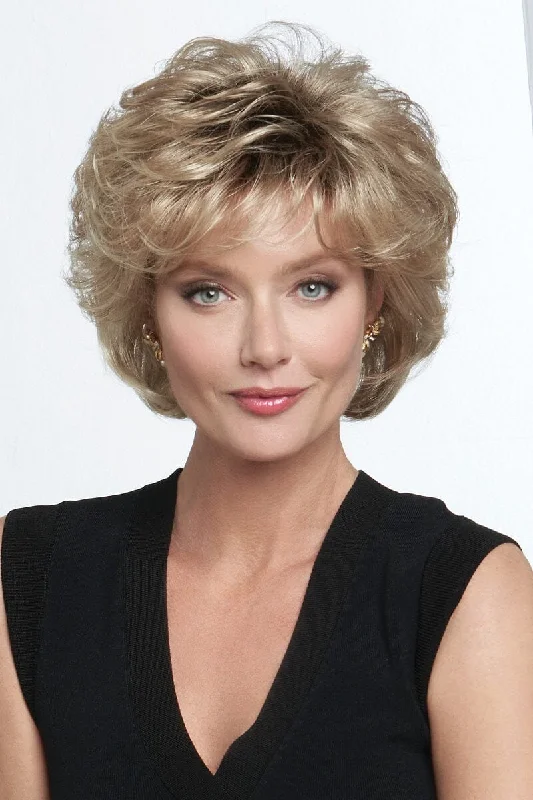 Short wig with auburn highlights for a warm and rich colorRaquel Welch Wigs - Salsa Short wig with auburn highlights for a warm and rich colorRaquel Welch Wigs - Salsa