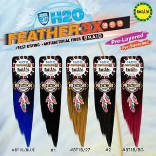 Rastafri H20 Feather Braid 3X