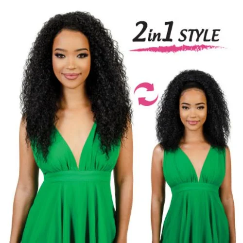 Half wig with a honey - blonde color for a warm and sunny appearanceRHTP-Spice Synthetic Ponytail and Half Wig by RastAfri Half wig with a honey - blonde color for a warm and sunny appearanceRHTP-Spice Synthetic Ponytail and Half Wig by RastAfri