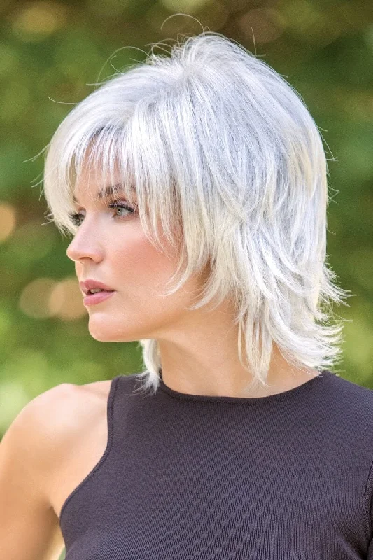 Wig with bangs for daily wearSale - Noriko Wigs - Storm #1722 - Color: Champagne Silver Wig with bangs for daily wearSale - Noriko Wigs - Storm #1722 - Color: Champagne Silver