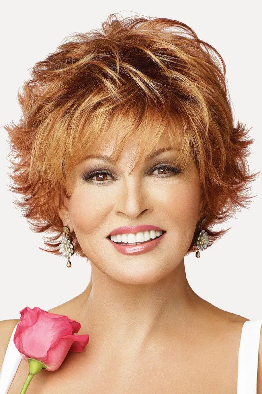 Wig with bangs for a 1920s flapper lookSale - Raquel Welch Wigs - Voltage - Color: Mocha Foil (R9F26) Wig with bangs for a 1920s flapper lookSale - Raquel Welch Wigs - Voltage - Color: Mocha Foil (R9F26)