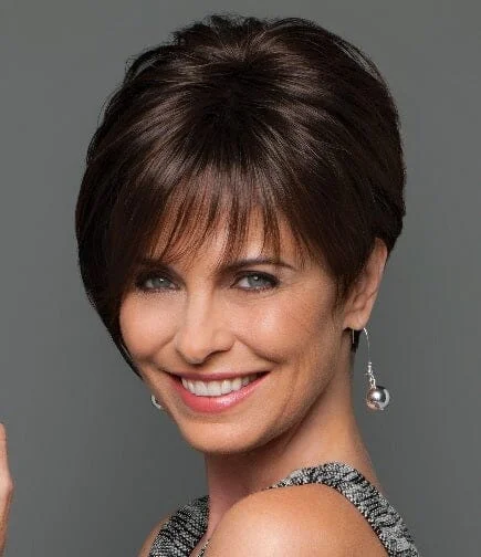 Layered wigs with a head - wrap styleSalon Sleek Wig by Gabor - Discontinued and No Longer Available