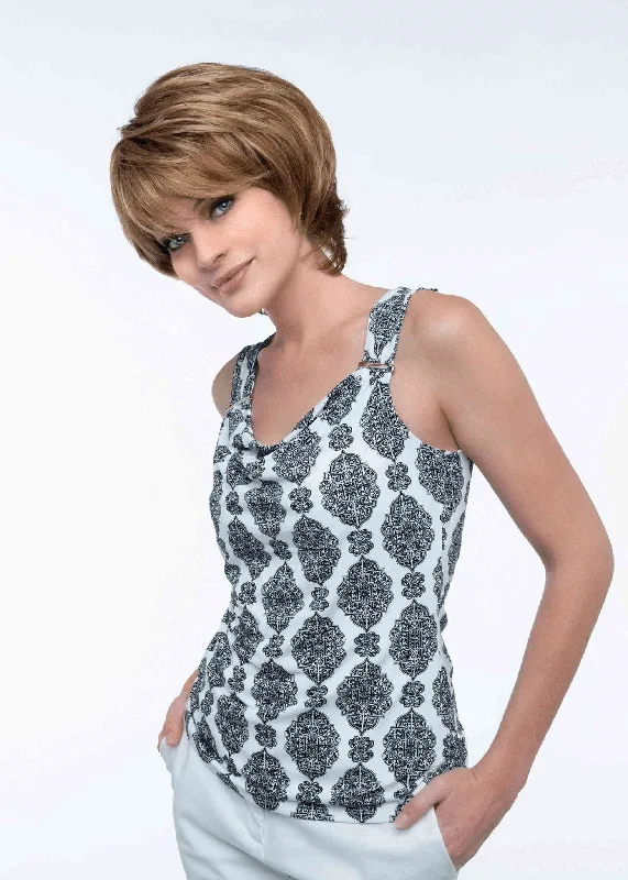 Layered wigs with a heat - activated color - change featureSavannah Mono Top Wig by Envy