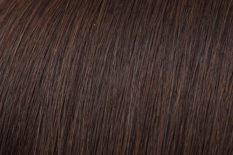 Clip - in hair extensions with a side - part for a more flattering lookSeamless Clip-In Extension: Chocolate Brown #3 Clip - in hair extensions with a side - part for a more flattering lookSeamless Clip-In Extension: Chocolate Brown #3