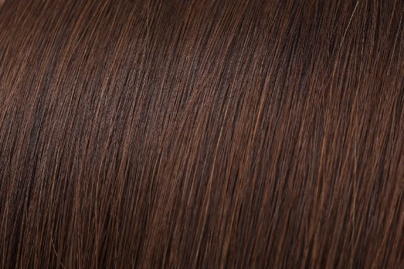 Clip - in hair extensions with a curly texture for a bold and stylish choiceSeamless Clip-In Extension: Medium Brown #4 Clip - in hair extensions with a curly texture for a bold and stylish choiceSeamless Clip-In Extension: Medium Brown #4
