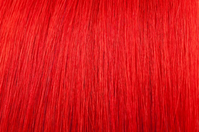 Human - hair clip - in hair extensions for a natural and luxurious lookSeamless Clip-In Extension: Red Human - hair clip - in hair extensions for a natural and luxurious lookSeamless Clip-In Extension: Red