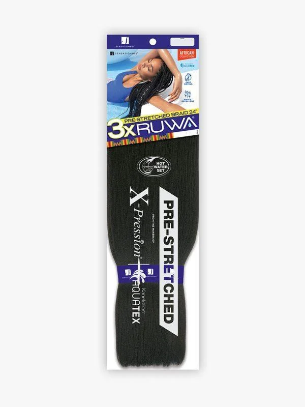 Sensationnel 3X RUWA Pre-Stretched Braid 24"