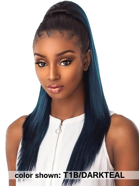 Hair buns for office - appropriate hairstylesSensationnel Instant Pony Drawstring - SLEEK STRAIGHT 24 Hair buns for office - appropriate hairstylesSensationnel Instant Pony Drawstring - SLEEK STRAIGHT 24