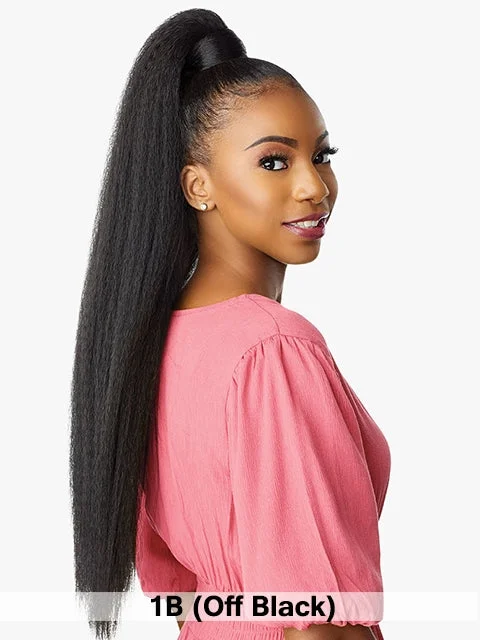 Ponytail - based hair buns for an easy - to - create styleSensationnel Instant Pony Wrap Ponytail - STRAIGHT 30 Ponytail - based hair buns for an easy - to - create styleSensationnel Instant Pony Wrap Ponytail - STRAIGHT 30