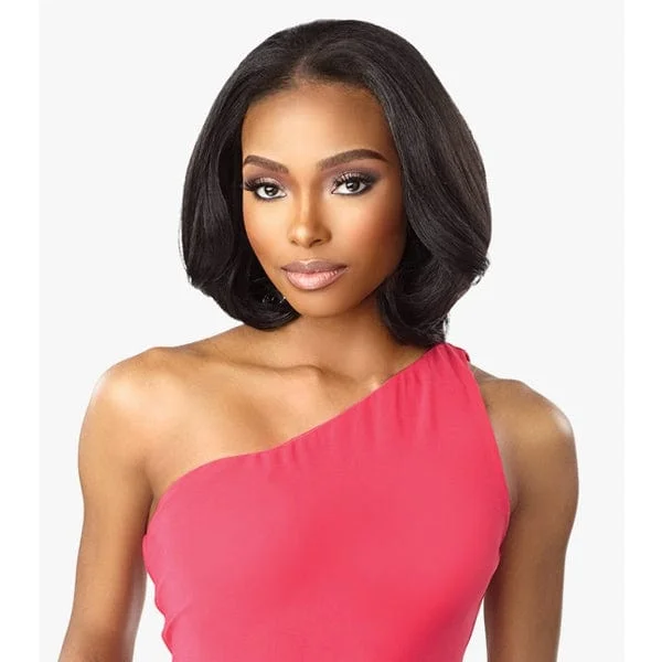 Half wig with a platinum - blonde color for a bold and trendy lookSensationnel Synthetic Half Wig Instant Weave Drawstring Cap - IWD 11 Half wig with a platinum - blonde color for a bold and trendy lookSensationnel Synthetic Half Wig Instant Weave Drawstring Cap - IWD 11