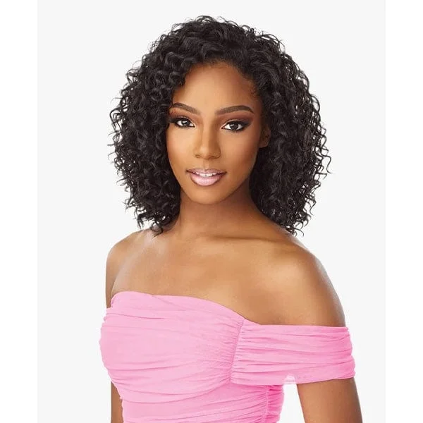Human - hair half wig for a natural and luxurious feelSensationnel Synthetic Half Wig Instant Weave Drawstring Cap - IWD 14 Human - hair half wig for a natural and luxurious feelSensationnel Synthetic Half Wig Instant Weave Drawstring Cap - IWD 14