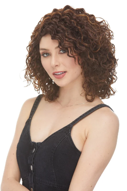 Curly wig with a silk - base cap for a comfortable and smooth feelSkylar <br>Synthetic Lace Front Wig Curly wig with a silk - base cap for a comfortable and smooth feelSkylar <br>Synthetic Lace Front Wig