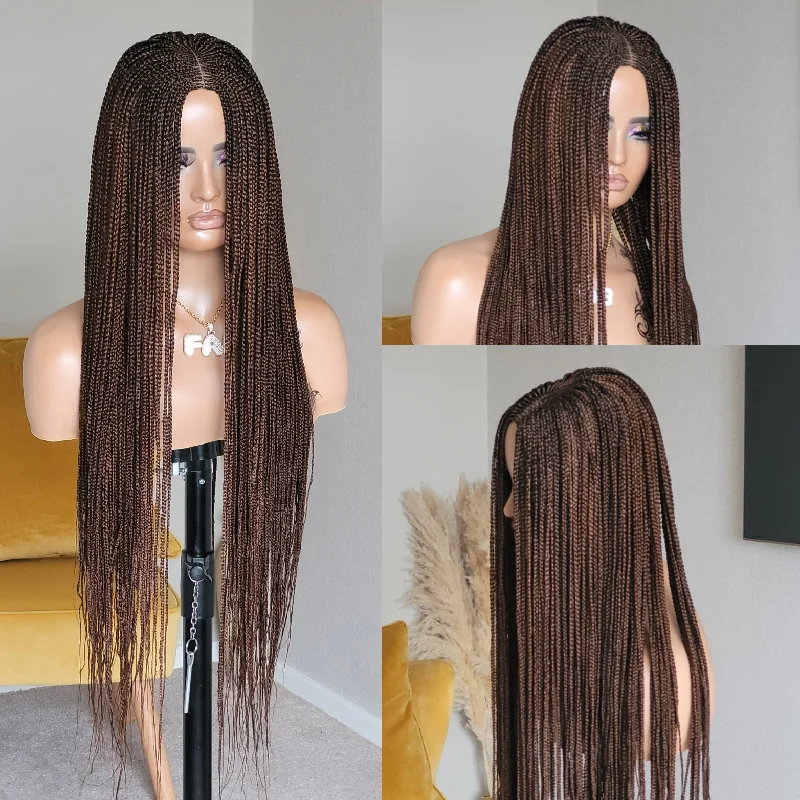 Shante box braided wig (Brown)