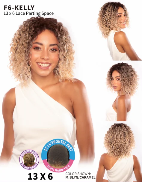 Curly wig with a 220 - density for an extra - full appearanceSmart Glamlace HD Transparent Lace Fashion Wig Kelly Curly wig with a 220 - density for an extra - full appearanceSmart Glamlace HD Transparent Lace Fashion Wig Kelly