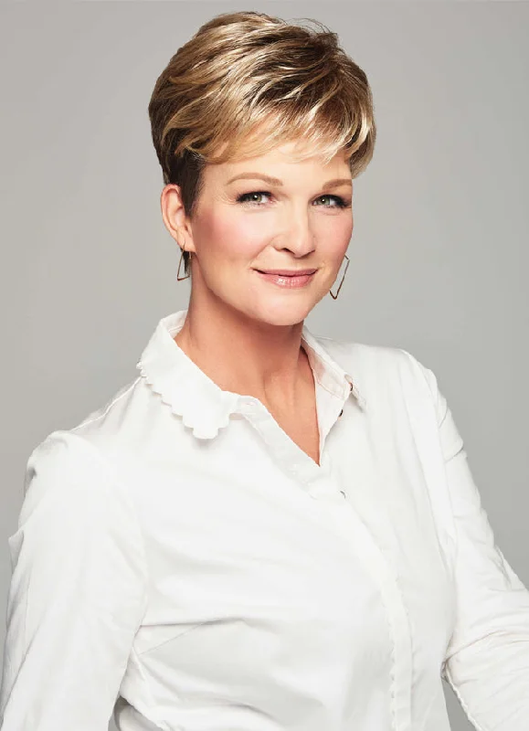Short wig with a geometric pattern for a unique and fashion - forward designSONATA